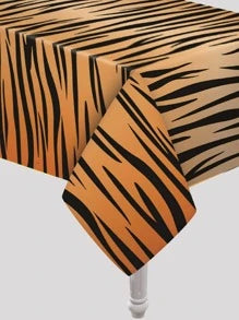 Table Covers Tiger Print Disposable