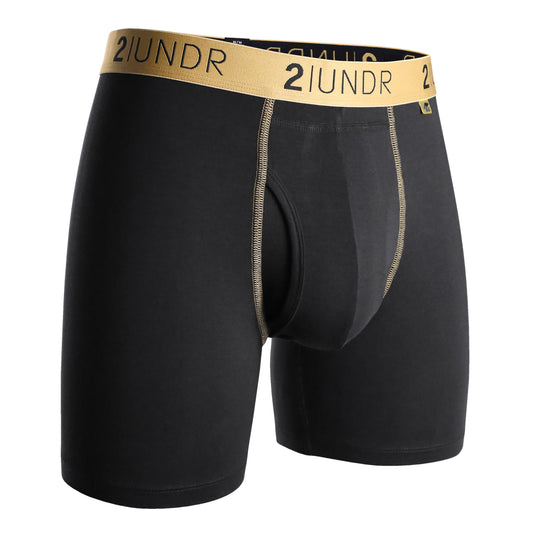 2Undr Men's Boxer Briefs - Black & Gold