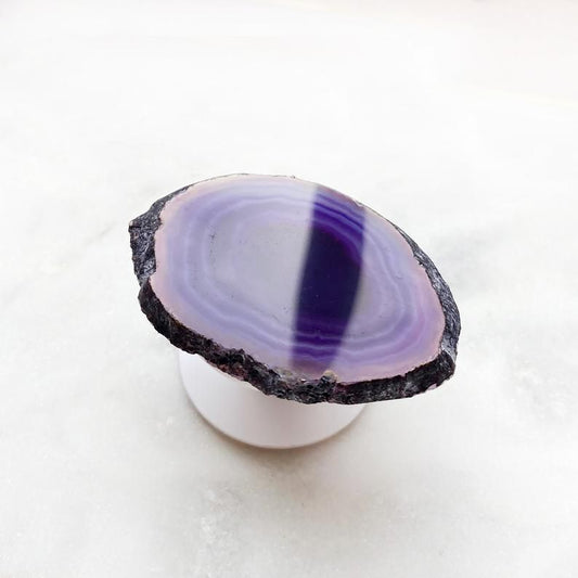 Phone Grips Rock Edge Beauty Stone Purple Agate