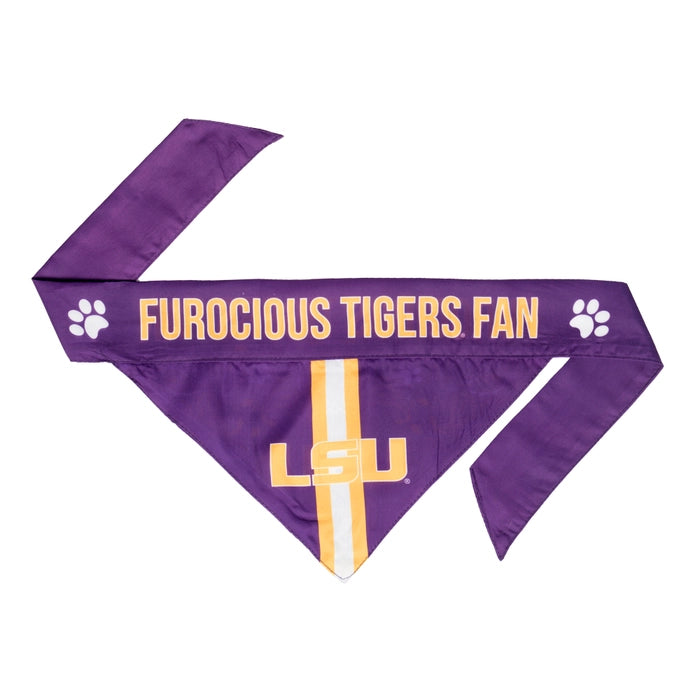 LSU Tigers Pet Bandana Reverseable