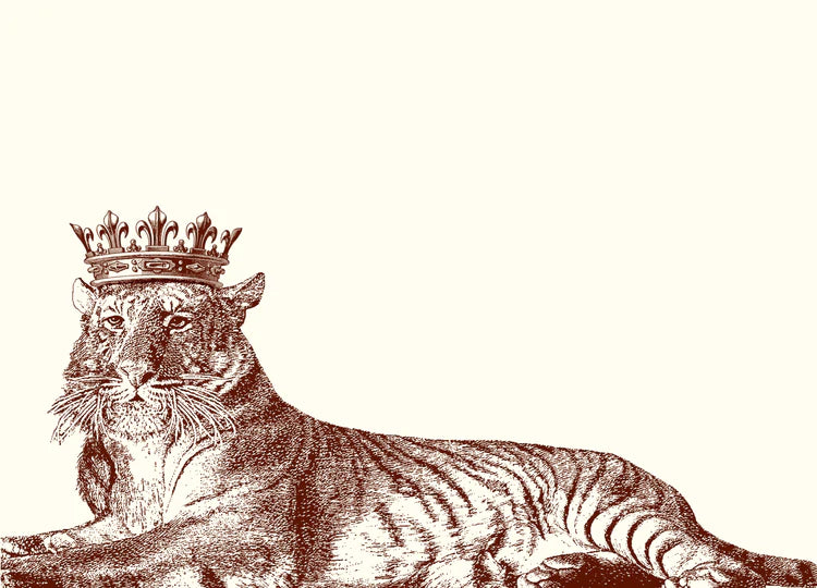 Notecards Lounging Royal Tiger