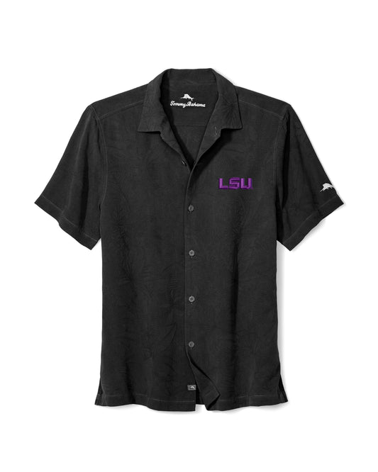 LSU Tommy Bahama Camp Shirt - Black
