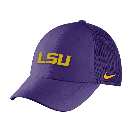 LSU Tigers Nike Dry Purple  Legacy Swoosh-flex Cap