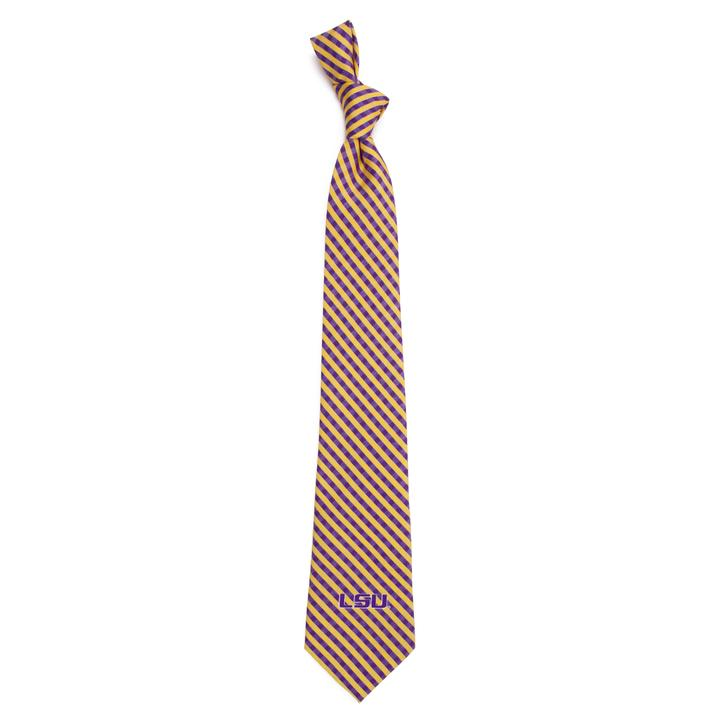 LSU Gingham Tie