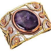 Bracelet Cuff  Amethyst Anju 18